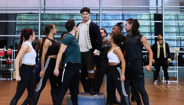 “We were keenly aware that hiring local talent is really a big topic of conversation in Australia”: rehearsals for the Australian production of Hamilton that opens at Sydney’s Lyric Theatre next month.