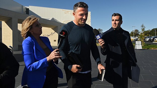 Sam Burgess left the Rabbitohs in controversial circumstances last month.