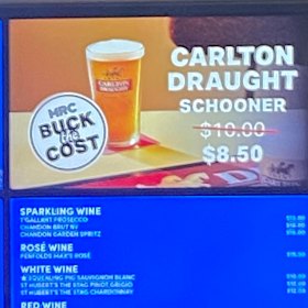 Melbourne Racing Club’s “Buck the Cost” logo.