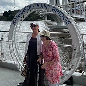 The bridge was a drawcard for all ages on Sunday.