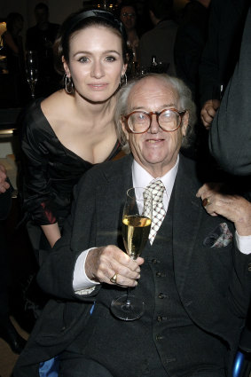 Emily and Sir John Mortimer in 2005.