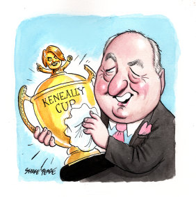 My precious: Alan Jones and the KK cup.