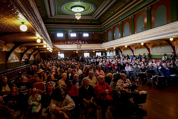 An emergency meeting held at the Fitzroy Town Hall for local residents about the closure of cohealth clinics on October 24.
