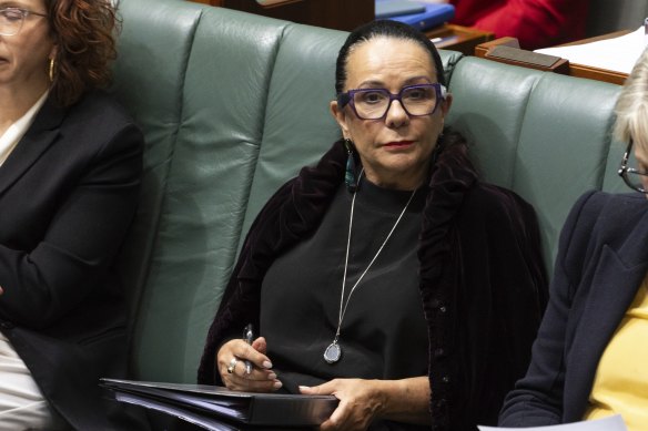 Indigenous Australians Minister Linda Burney in question time today.