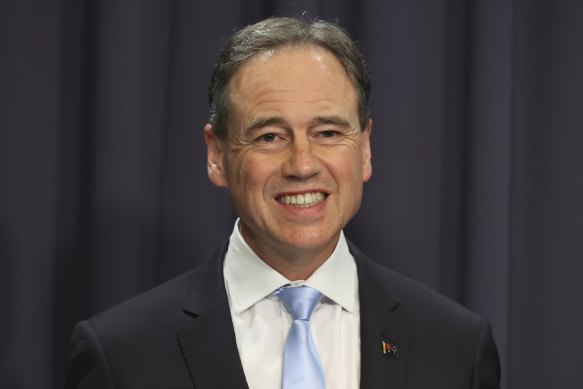 Federal Health Minister Greg Hunt.