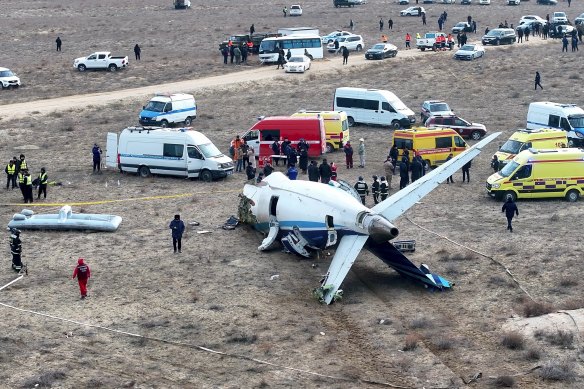 Dozens are believed to have died in the crash. 