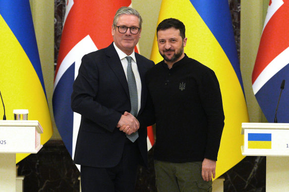 British Prime Minister Sir Keir Starmer (left, with Ukrainian President Volodymyr Zelensky) and his peers across the Channel must decide whether they want to choose the fate of their continent, or allow Moscow and Washington to do it for them.