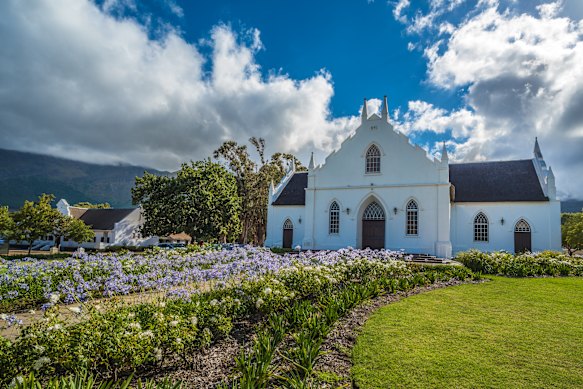 The Dutch Reformed Church in Franschhoek, South Africa.
