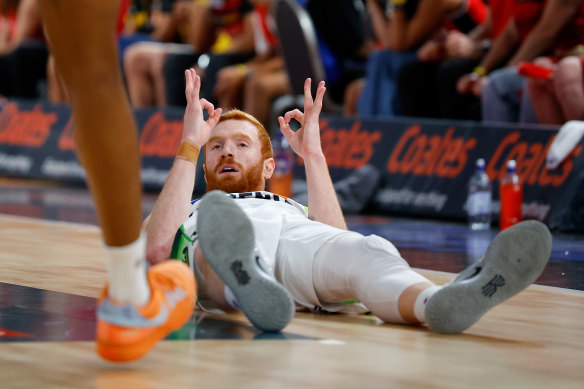 South East Melbourne Phoenix guard Angus Glover.