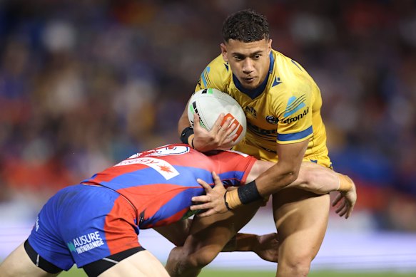 Eels fullback Isaiah Iongi.