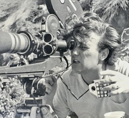  Bill Fitzwater on location at Bell’s Beach, Victoria, for the ABC c1962.