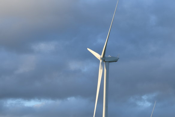 The Bald Hills Wind Farm in Tarwin Lower, South Gippsland.