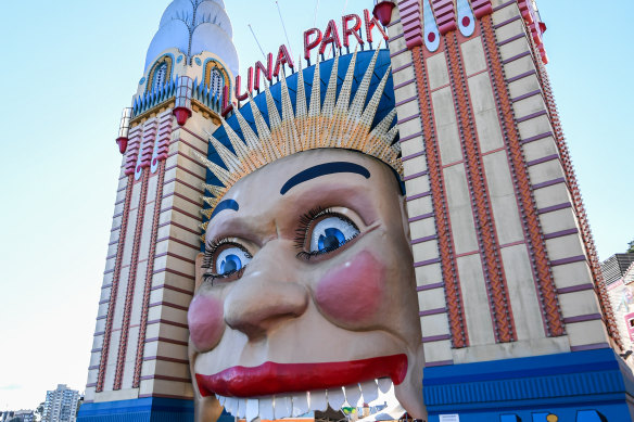 The iconic Luna Park face in Sydney.