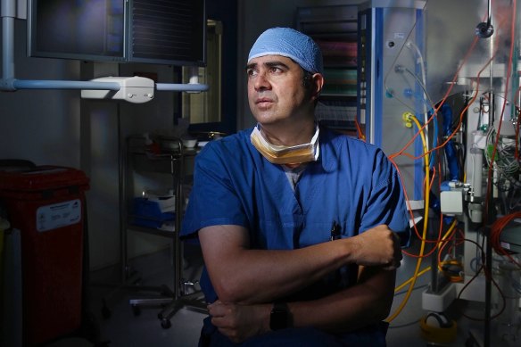Dr Paul Jansz is set to perform
St Vincent’s Hospital Sydney’s first BiVacor implant, which he describes as “the Mars expedition”.