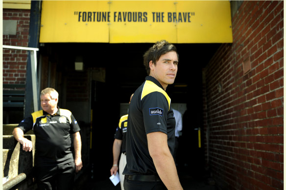 Matthew Richardson made the move to the wing late in his career at Richmond.