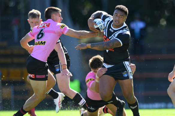 Aitasi James will become the latest debutant for the Wests Tigers on Thursday.