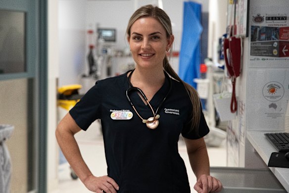 Nurse Kealy Baker-Clark at Cairns Hospital in episode three of Our Medicine.