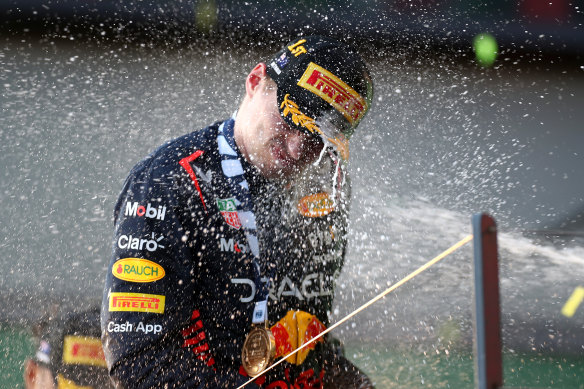 Last year’s winner in Melbourne, Red Bull’s world champion Max Verstappen.