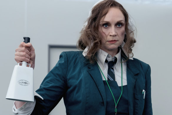 Gwendoline Christie as Lorne in Severance.