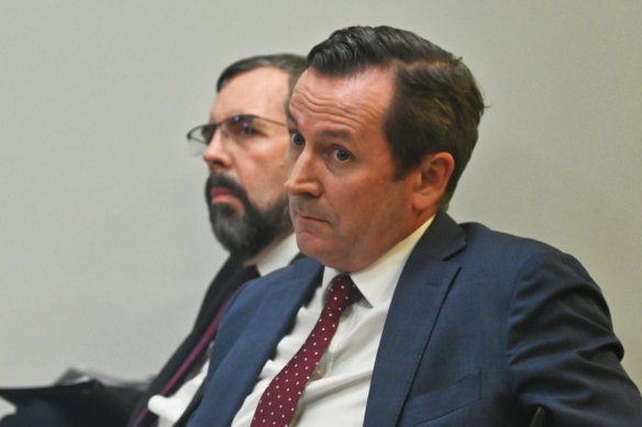 WA Premier Mark McGowan and Chief Health Officer Andy Robertson.