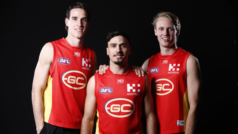 New Suns (from left) Ben King, Izak Rankine and Jack Lukosius.