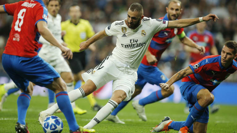 Karim Benzema opened the scoring for Real Madrid.