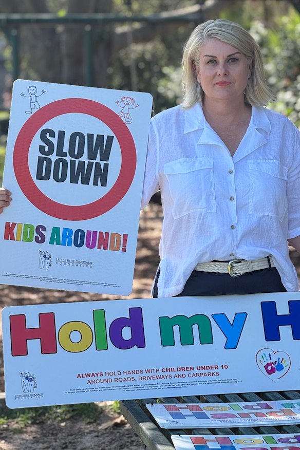 Michelle McLaughlin started a not-for-profit targeting child road trauma in busy areas, including holiday towns, following the death of her son, Tom.