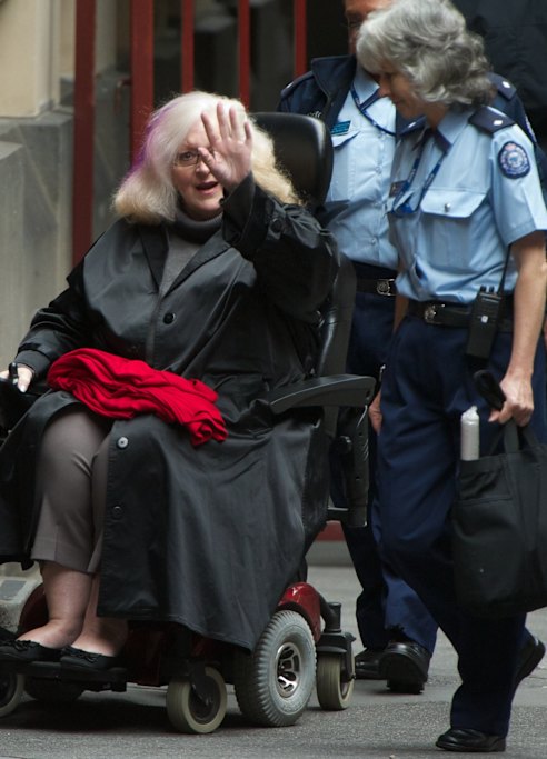 Judy Moran’s farewell tour. About to be found guilty in the Supreme Court of murder.