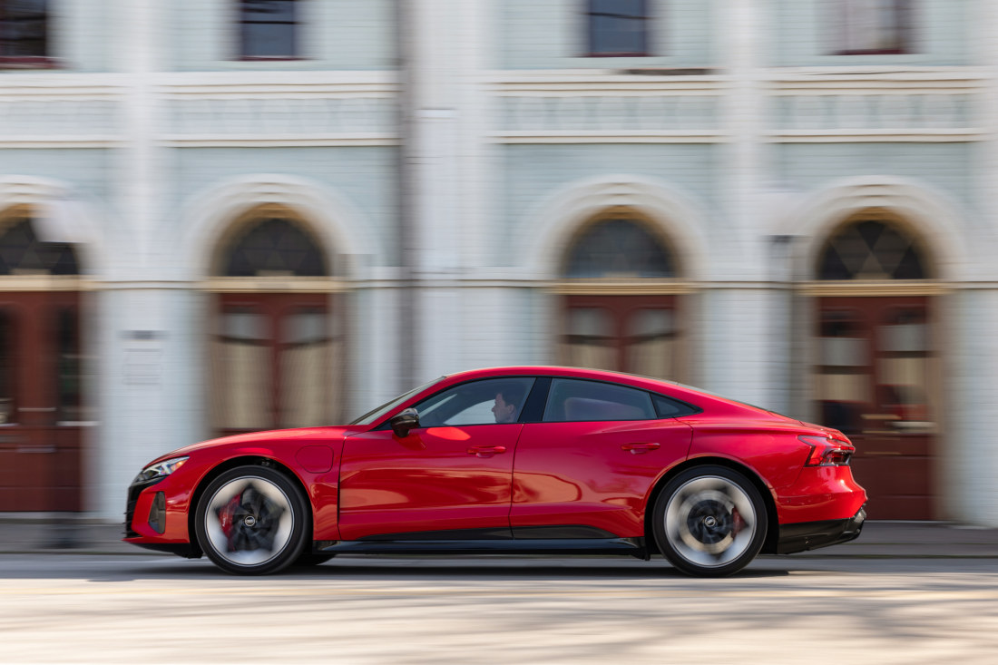 Audi’s electric sports sedan etron GT is here and it’s fast