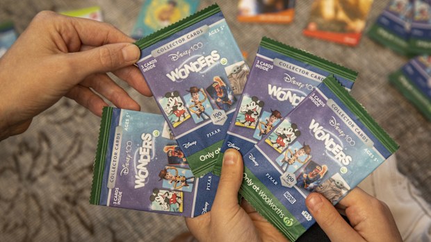 Woolworths Disney 100 Wonders Cards Woolworths Collectible. 26th June 2023. Photograph Dallas Kilponen/Woolworths