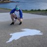 Follow the white rabbit: Rugby league’s Banksy making his mark to support Souths