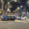 Driver accelerated into cars after hitting pedestrians on Bourke Street, police say