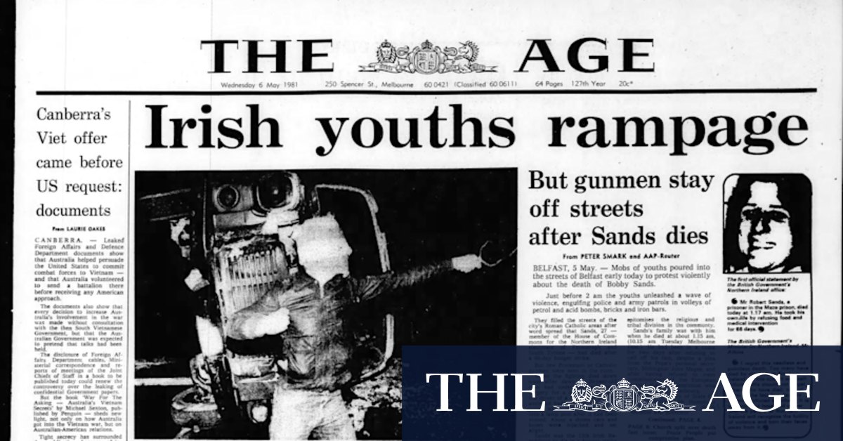From the Archives, 1981: Irish youths rampage after hunger strike death - Vimarsana News