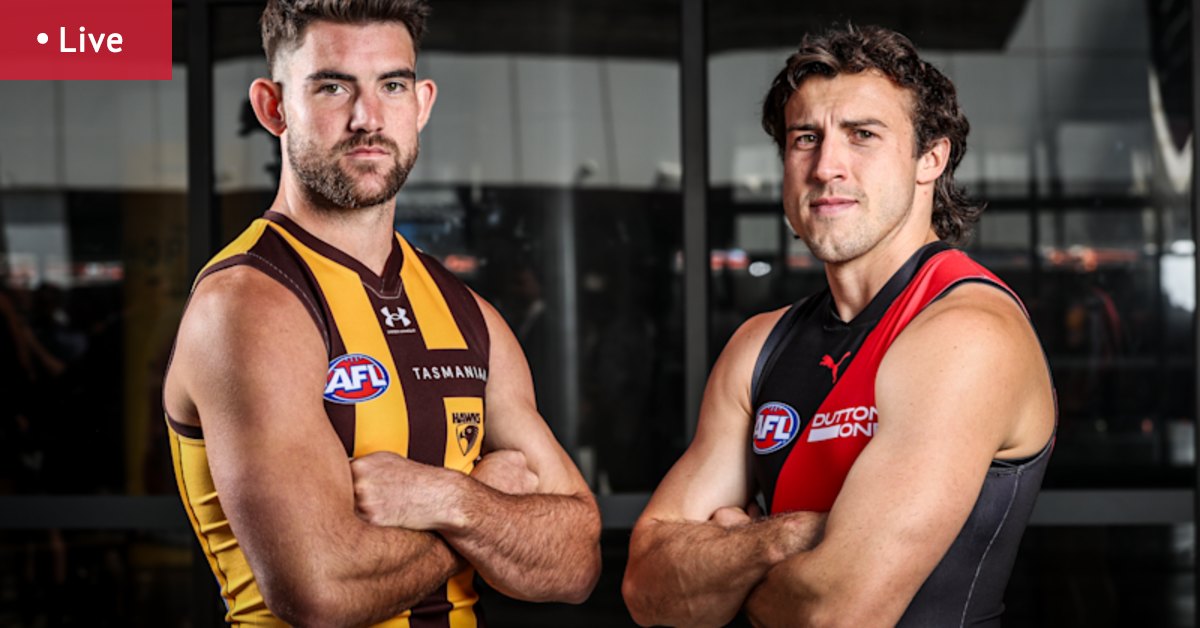 Essendon vs Hawthorn AFL LIVE: Bombers, Hawks set for epic Merrett match; Craig McRae’s car involved in smash