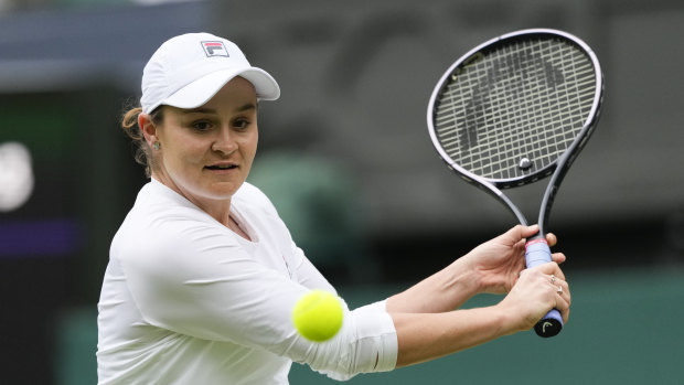 Barty rapt to be on centre court, but please don’t ask again about a comeback