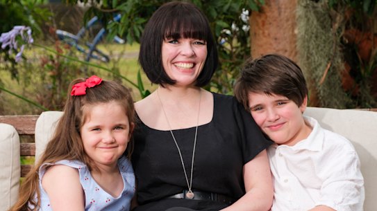 Gemma Quinn and her children.