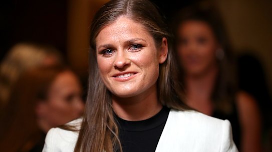Collingwood’s Brianna Davey tied for the AFLW best and fairest.