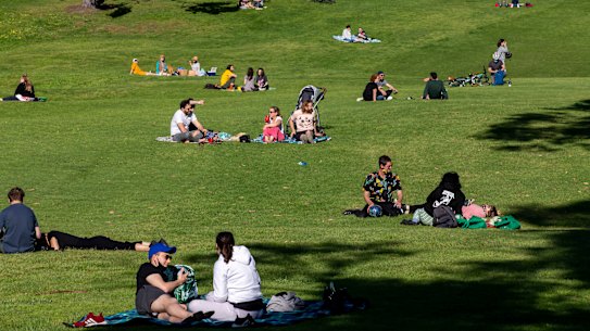 The Northcote Golf Course was opened up as a recreational space during last year’s Melbourne lockdown. 