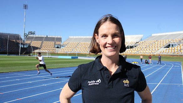 Retired Olympic canoeist Alyce Wood at QSAC on Thursday.