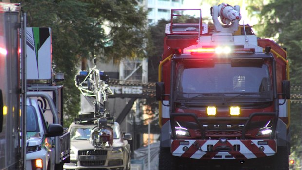 Godzilla x Kong: Supernova? Filming for mystery film in Brisbane CBD on Sunday.