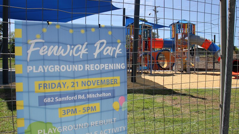 Playground destroyed by kids reopens – with new security cameras