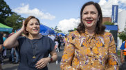Queensland Premier Annastacia Palaszczuk (right) and Deputy Premier Jackie Trad said federal election result was disappointing.