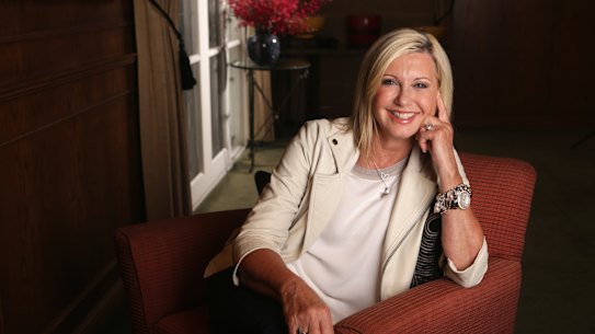 Singer and actress Olivia Newton-John in 2014 in Melbourne.