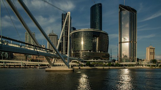 The casino and Queens Wharf complex in Brisbane.