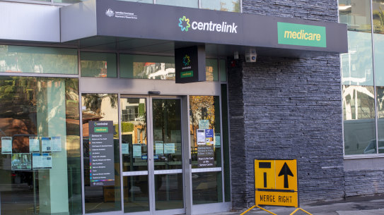 The Centrelink and Medicare offices in Abbotsford.