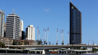 Cranes on the Queen's Wharf project dominate the Brisbane skyline.