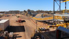 The crushing line at IGO’s Nova nickel mine back in 2017. The mine will be out of action for several weeks after a fire at a power station over the weekend.