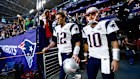 Tom Brady and Jimmy Garoppolo walk to the field for Super Bowl XLIX in 2015 - the last time these two teams met in NFL’s ultimate decider.