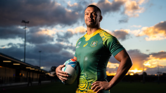 The Wallabies will wear their Indigenous jersey against Uruguay in Oita on Saturday. 