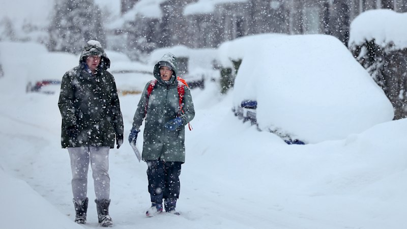 Flight cancellations in Paris, Amsterdam as snow buries Europe